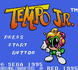 Tempo Jr. (USA, Europe) Title Screen